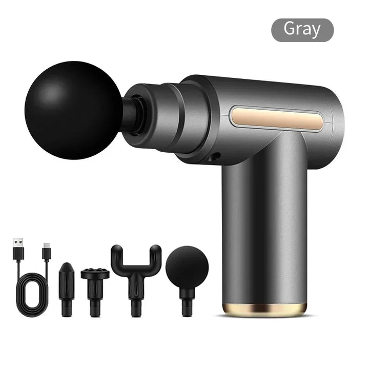 Mini Portable Fascia Massage Gun – Lightweight Deep Tissue Massager with Adjustable Speeds for Neck, Foot & Full-Body Relief