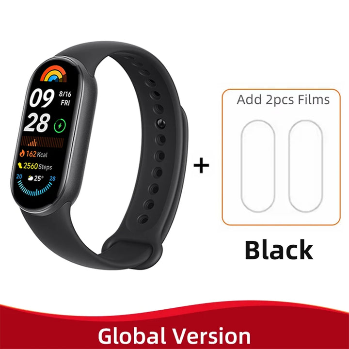 Global Version Xiaomi Smart Band 9 – 1.62" AMOLED Display Fitness Tracker, Blood Oxygen Monitor, 21 Days Battery Life, Mi Wrist Watch