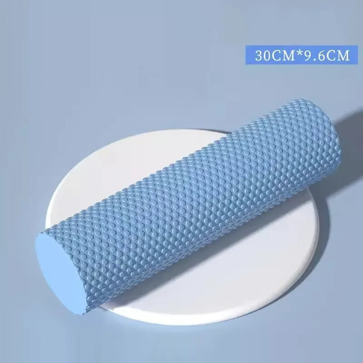 Yoga Roller Round EVA Foam Cylinder – Hexagonal Pilates Exercise Roller for Enhanced Home Workouts, 9.6cm Diameter, 30cm Length
