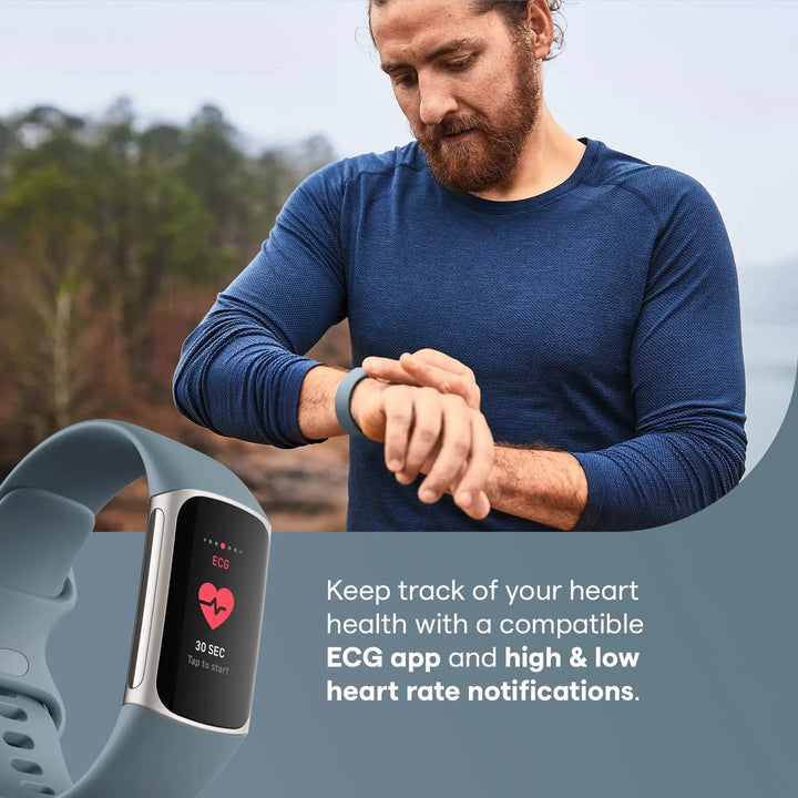Fitbit Charge 5 – Advanced Health & Fitness Tracker with Built-In GPS, Stress Management Tools, 24/7 Heart Rate & Sleep Tracker