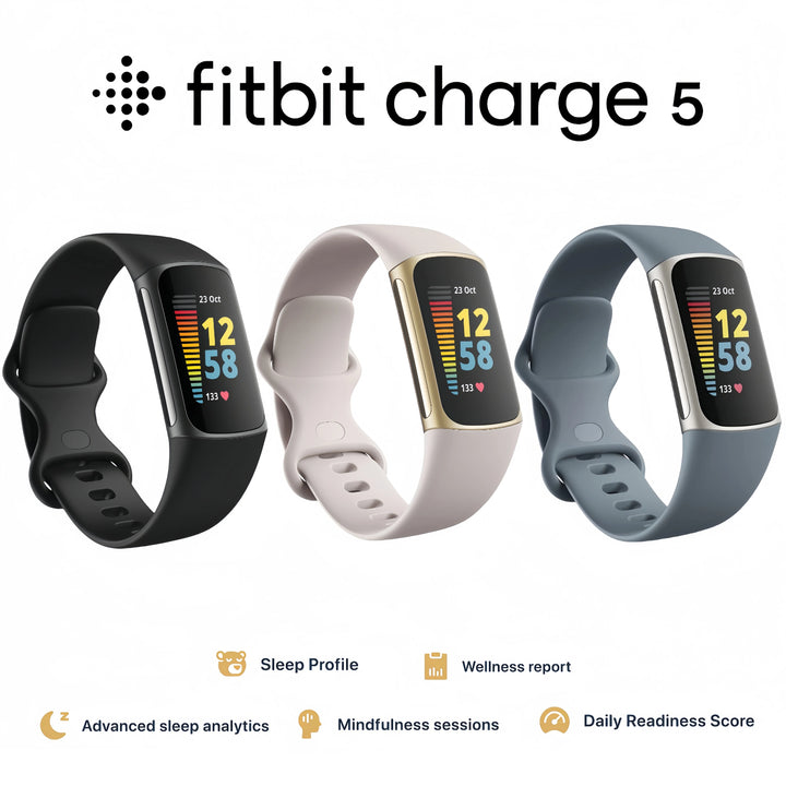 Fitbit Charge 5 – Advanced Health & Fitness Tracker with Built-In GPS, Stress Management Tools, 24/7 Heart Rate & Sleep Tracker