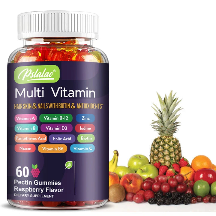 Multivitamin Gummies – 60 Gummies with Essential Vitamins & Minerals for Energy, Immune Support & Antioxidant Protection