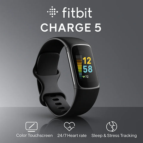 Fitbit Charge 5 – Advanced Health & Fitness Tracker with Built-In GPS, Stress Management Tools, 24/7 Heart Rate & Sleep Tracker