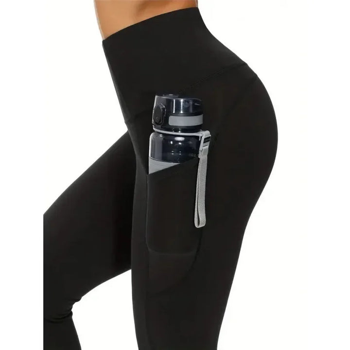High-Waist Yoga Leggings with Pocket – Seamless Fitness Leggings, Hip-Lifting & Slimming Gym Training Pants for Women