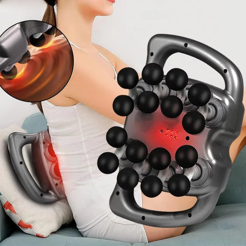 Professional Fascia Massage Gun – 16 Heads, High-Frequency Vibration for Deep Muscle Relief (Legs, Back, Shoulders & Waist)