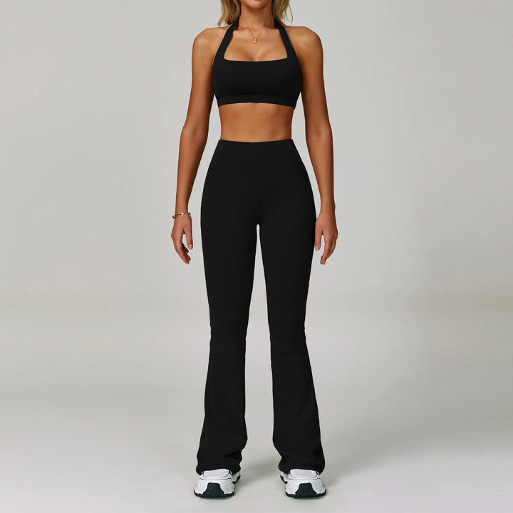 2-Piece Women's Activewear Tracksuit – Seamless Yoga Set with High-Waist Leggings for Gym & Fitness