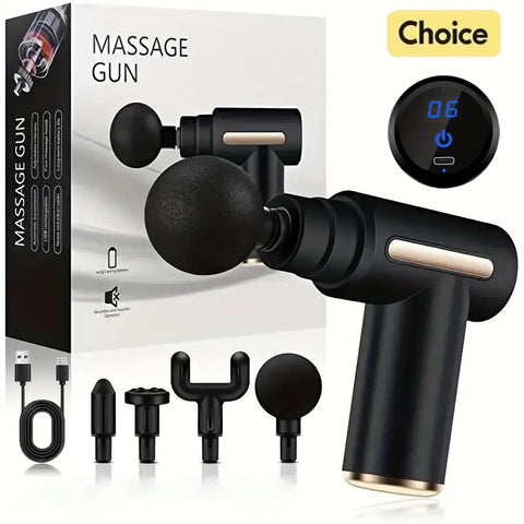 Mini Portable Fascia Massage Gun – Lightweight Deep Tissue Massager with Adjustable Speeds for Neck, Foot & Full-Body Relief