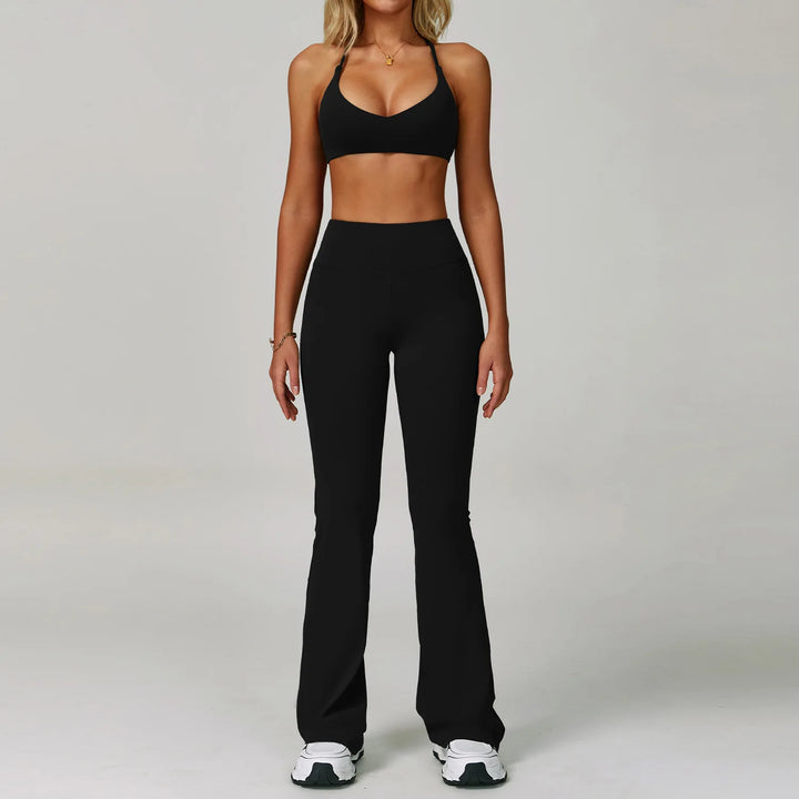 2-Piece Women's Activewear Tracksuit – Seamless Yoga Set with High-Waist Leggings for Gym & Fitness
