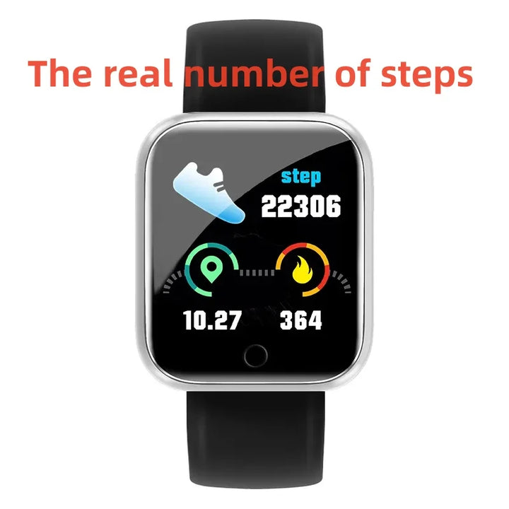 Y68 Fitness Tracker Smart Sports Watch – Real Step Count, Sports Watch for Android & iOS, Stylish Smart Bracelet