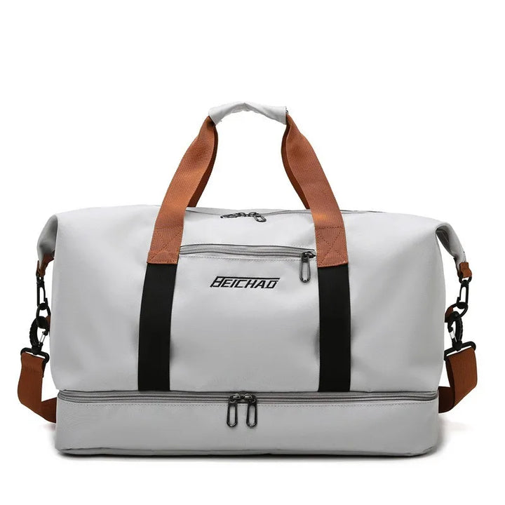 Travel Gym Bag – Portable Fitness Shoulder & Crossbody Weekender Duffle Bag for Short-Distance & Carry-On