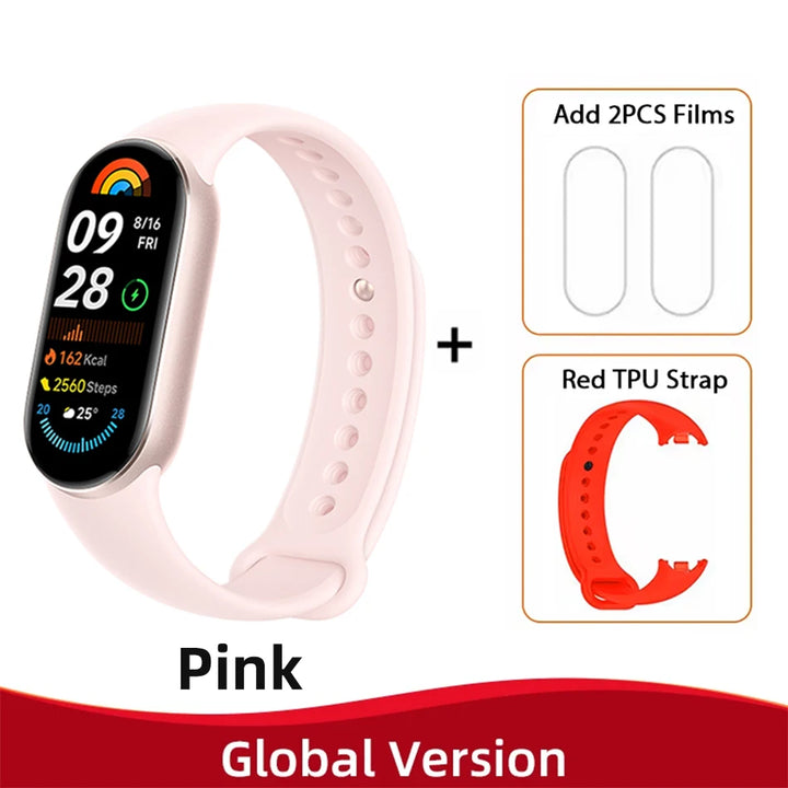 Global Version Xiaomi Smart Band 9 – 1.62" AMOLED Display Fitness Tracker, Blood Oxygen Monitor, 21 Days Battery Life, Mi Wrist Watch