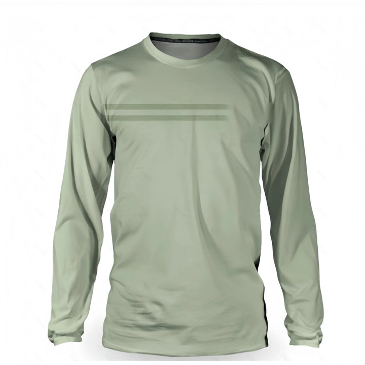 Men's Long Sleeve Quick-Drying T-Shirt – Stylish Stripe Running & Gym Top for Spring/Autumn Fitness