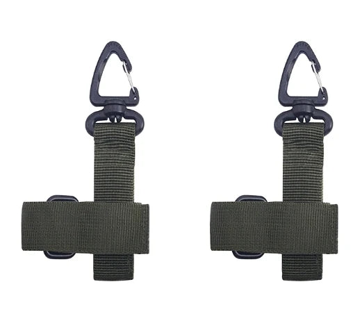 2PCS Tactical Gear Glove Holder Strap – Molle Key Ring Keychain & Nylon Gear Keeper for Outdoor Tools & Gloves