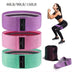 3-Pack Fabric Resistance Bands for Glutes & Thighs – Non-Slip Workout Loops for Squats, Yoga & Fitness