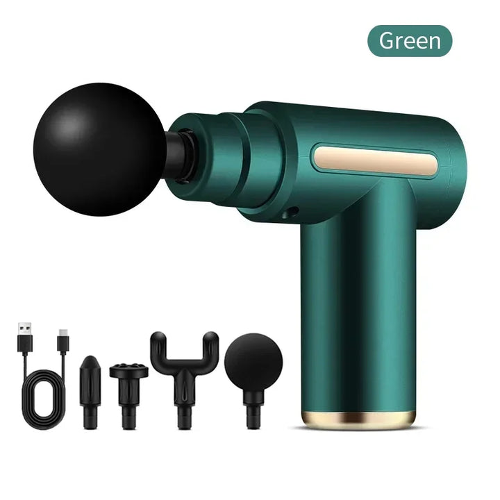 Mini Portable Fascia Massage Gun – Lightweight Deep Tissue Massager with Adjustable Speeds for Neck, Foot & Full-Body Relief