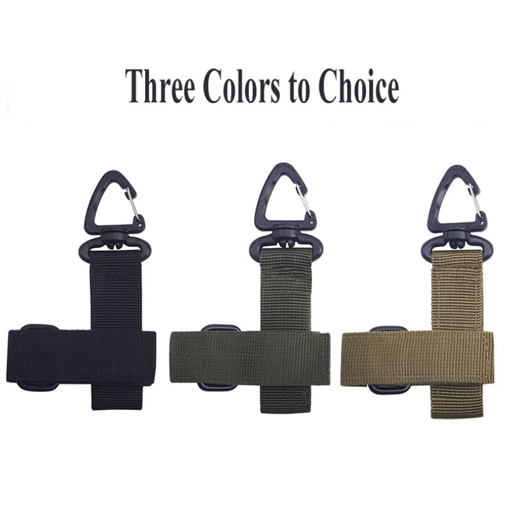 2PCS Tactical Gear Glove Holder Strap – Molle Key Ring Keychain & Nylon Gear Keeper for Outdoor Tools & Gloves