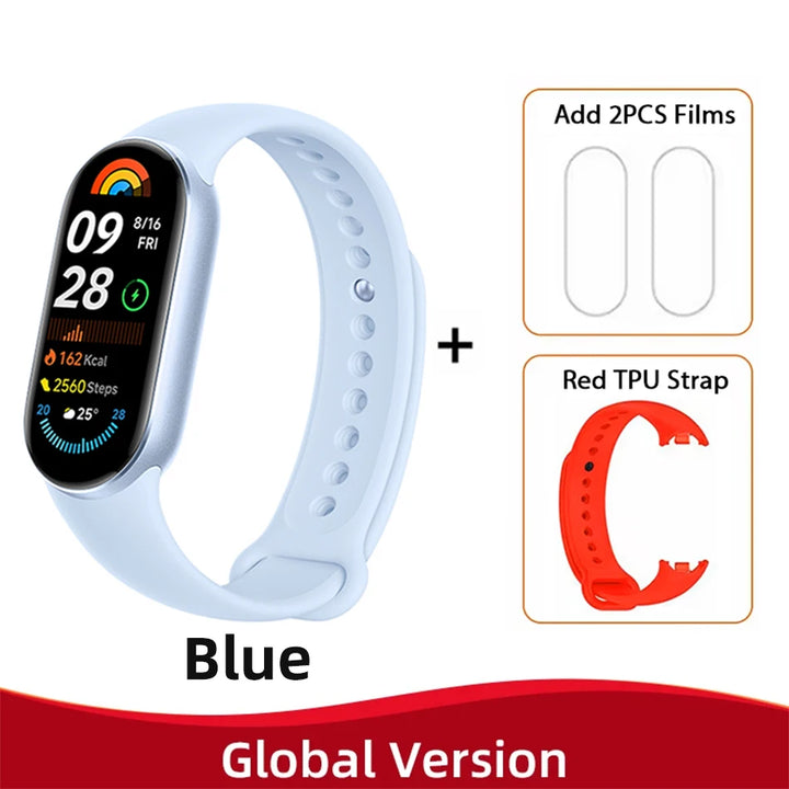 Global Version Xiaomi Smart Band 9 – 1.62" AMOLED Display Fitness Tracker, Blood Oxygen Monitor, 21 Days Battery Life, Mi Wrist Watch