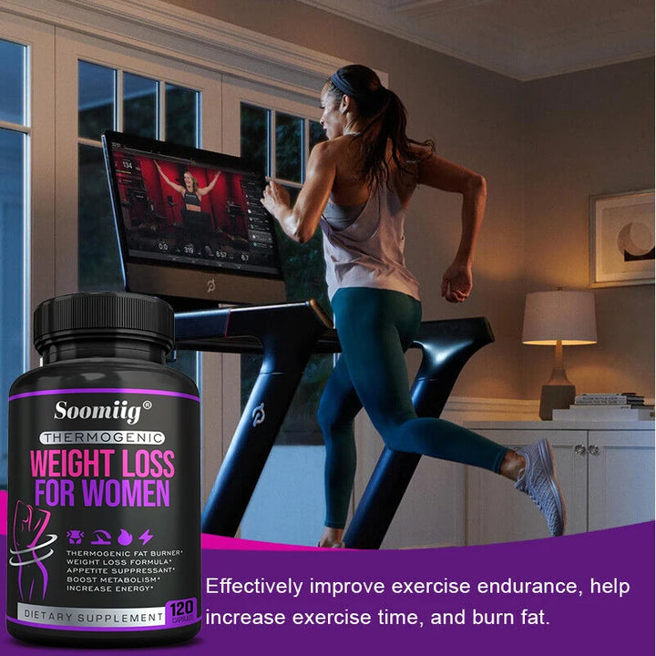 Natural Plant-Based Fat Burner – Appetite Suppressant, Supports Fat Reduction & Blood Sugar Balance (120 Capsules)
