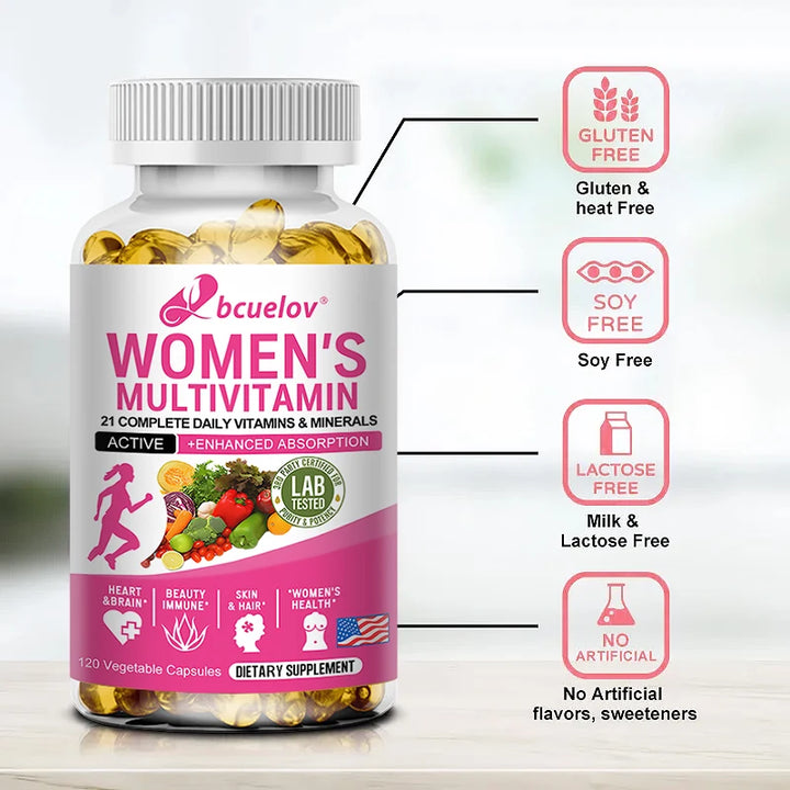 Multivitamin & Mineral Supplement – Antioxidant Support, Enhanced Nutrient Absorption, Heart & Natural Energy Support