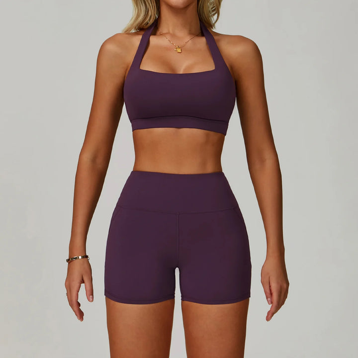 2-Piece Women's Activewear Tracksuit – Seamless Yoga Set with High-Waist Leggings for Gym & Fitness