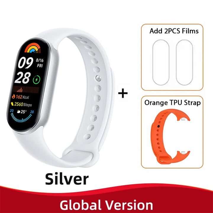 Global Version Xiaomi Smart Band 9 – 1.62" AMOLED Display Fitness Tracker, Blood Oxygen Monitor, 21 Days Battery Life, Mi Wrist Watch