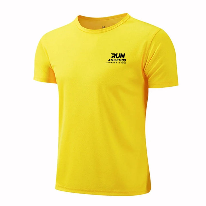 Men's Quick-Drying Sports T-Shirt – High-Quality Fitness & Running Apparel, Short Sleeve Activewear