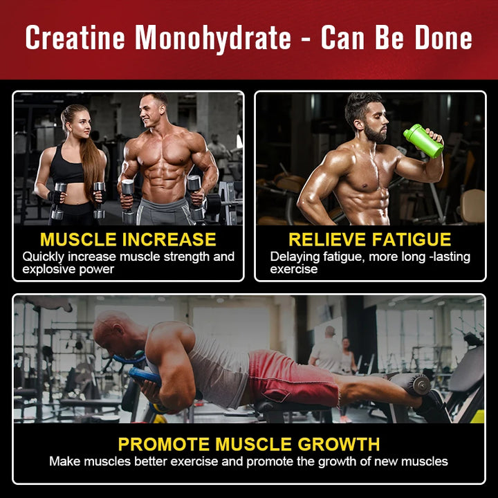 Creatine Monohydrate – Pre-Workout Supplement to Build Muscle, Boost Energy & Enhance Performance