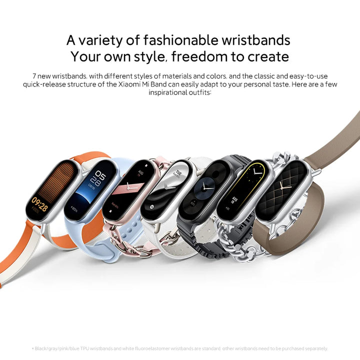 Global Version Xiaomi Smart Band 9 – 1.62" AMOLED Display Fitness Tracker, Blood Oxygen Monitor, 21 Days Battery Life, Mi Wrist Watch
