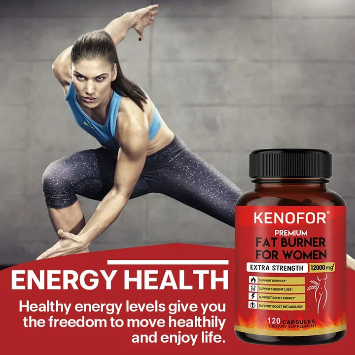 Fat Burner – 120 Capsules for Weight Management, Metabolism Boost, Bloating Relief & Blood Sugar Support