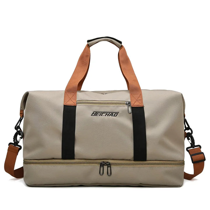Travel Gym Bag – Portable Fitness Shoulder & Crossbody Weekender Duffle Bag for Short-Distance & Carry-On