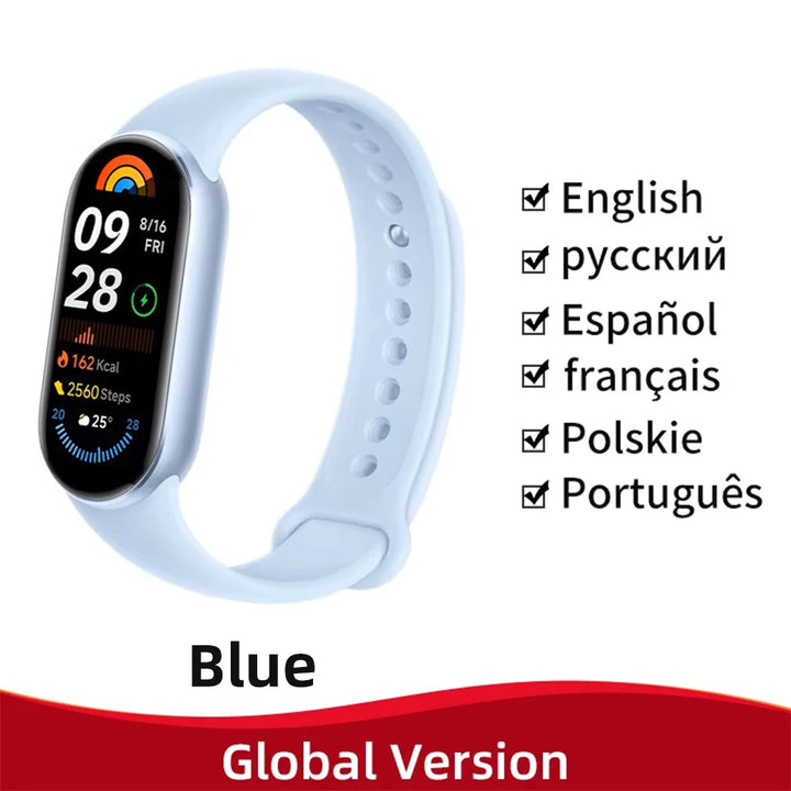 Global Version Xiaomi Smart Band 9 – 1.62" AMOLED Display Fitness Tracker, Blood Oxygen Monitor, 21 Days Battery Life, Mi Wrist Watch