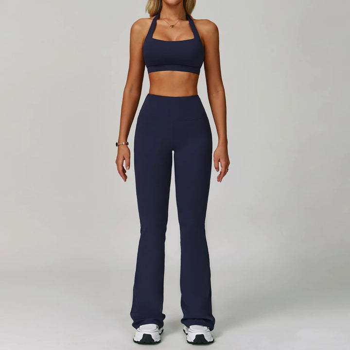 2-Piece Women's Activewear Tracksuit – Seamless Yoga Set with High-Waist Leggings for Gym & Fitness