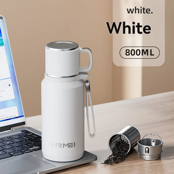1.5L Stainless Steel Thermos Water Bottle – Vacuum Flask for Hot Coffee, Tea & Cold Drinks, Heat Preservation Tumbler