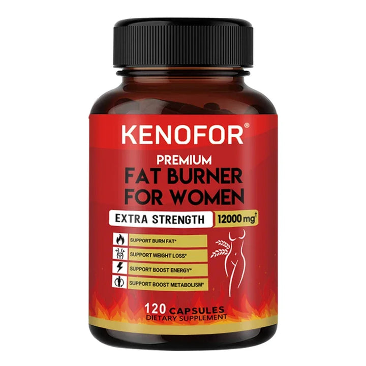 Fat Burner – 120 Capsules for Weight Management, Metabolism Boost, Bloating Relief & Blood Sugar Support