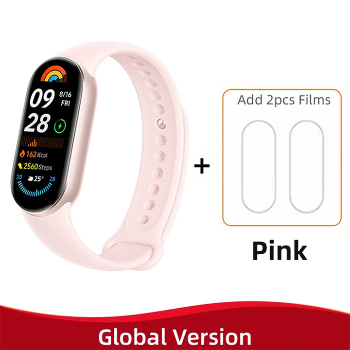 Global Version Xiaomi Smart Band 9 – 1.62" AMOLED Display Fitness Tracker, Blood Oxygen Monitor, 21 Days Battery Life, Mi Wrist Watch