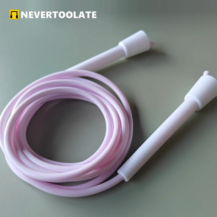 NEVERTOOLATE 6mm PVC Vinyl Jump Rope – Durable Skipping Rope with RA Handles for Fitness & Training