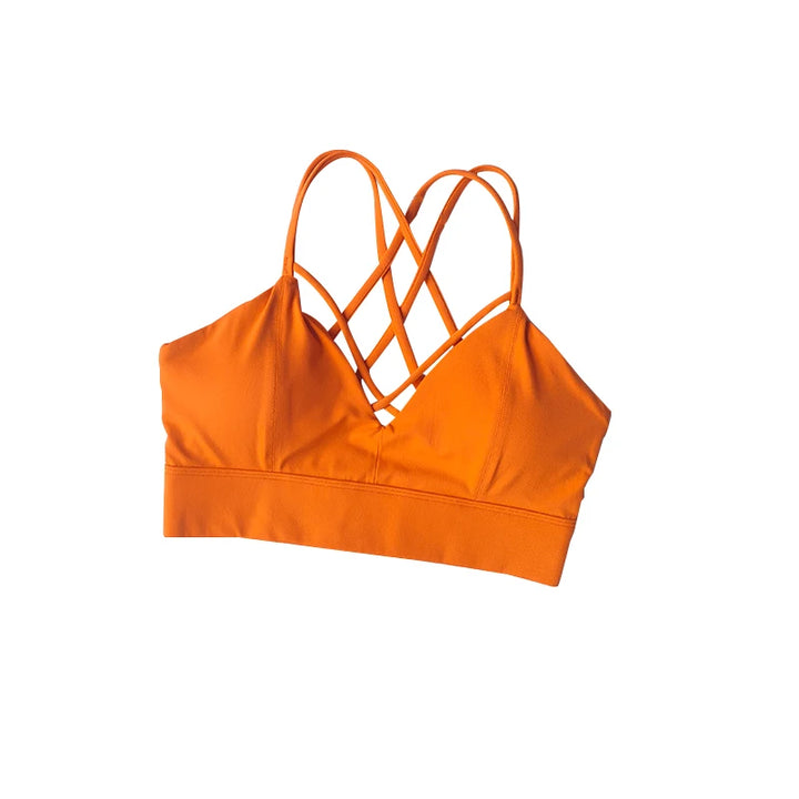Women's Summer Shockproof Sports Bra – Beautiful Back Design, Anti-Sagging Tank Top for Running, Yoga & Fitness Training