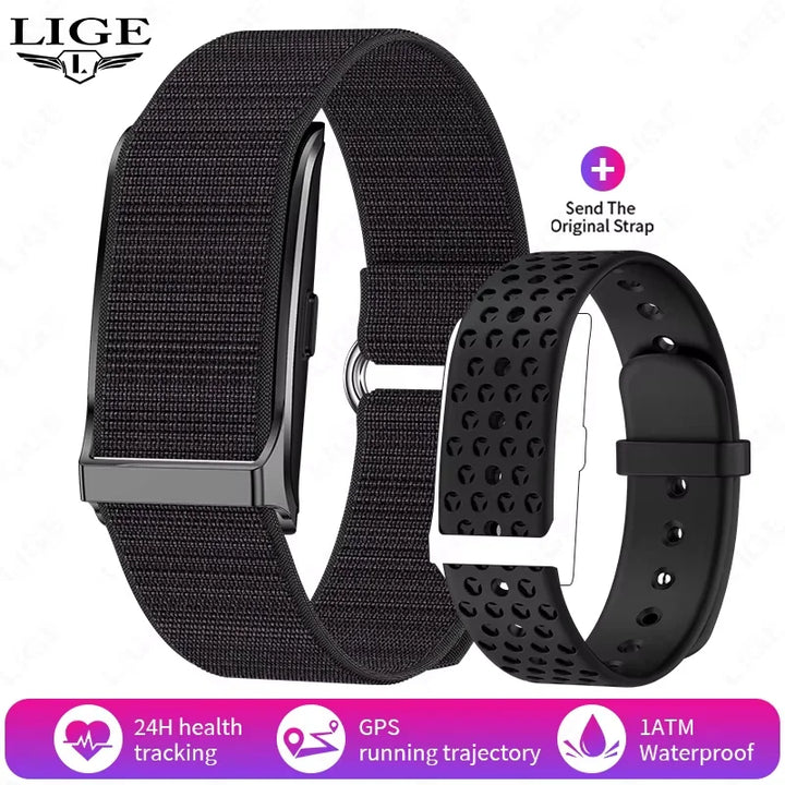LIGE 2025 Smart Band Watch – Heart Rate & Health Monitoring Fitness Tracker, Pedometer, Sport Smartwatch for Men & Women