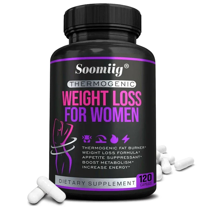 Natural Plant-Based Fat Burner – Appetite Suppressant, Supports Fat Reduction & Blood Sugar Balance (120 Capsules)