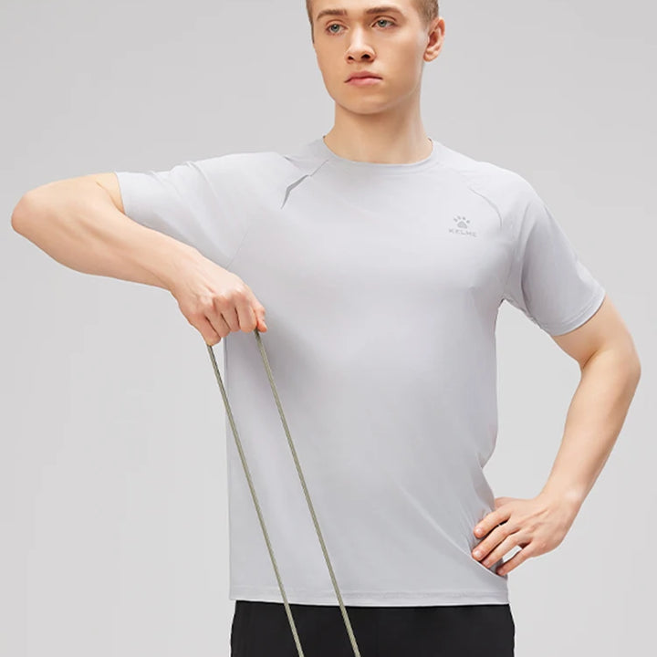 Kelme Men’s Quick-Drying Sports T-Shirt – Breathable Fitness & Running Top for Basketball, Outdoor Activities