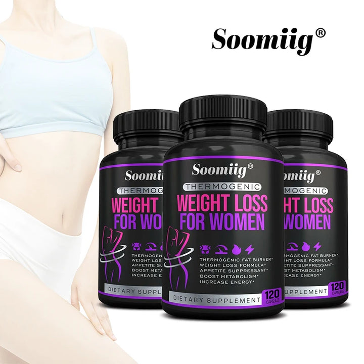 Natural Plant-Based Fat Burner – Appetite Suppressant, Supports Fat Reduction & Blood Sugar Balance (120 Capsules)