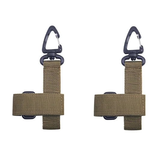 2PCS Tactical Gear Glove Holder Strap – Molle Key Ring Keychain & Nylon Gear Keeper for Outdoor Tools & Gloves