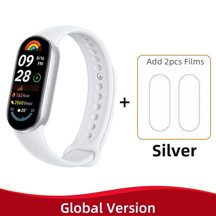 Global Version Xiaomi Smart Band 9 – 1.62" AMOLED Display Fitness Tracker, Blood Oxygen Monitor, 21 Days Battery Life, Mi Wrist Watch