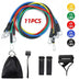 11-Piece Resistance Band Set – Full-Body TPE Workout Bands with Handles, Ankle Straps & Carry Bag