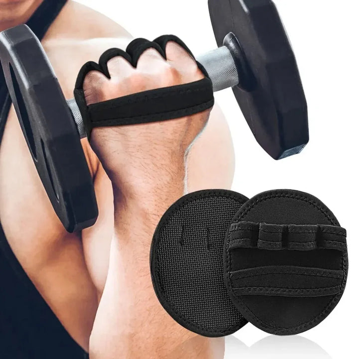 Powerlifting Gym Gloves – Breathable Weightlifting Gloves with Leather Palm Guard, Horizontal Bar Booster for Men & Women