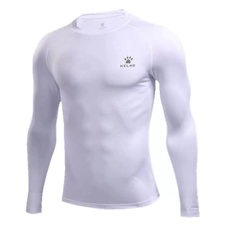 KELME Men's Compression Running Shirt – Long Sleeve Bodybuilding & Fitness Tights for Workout & Exercise
