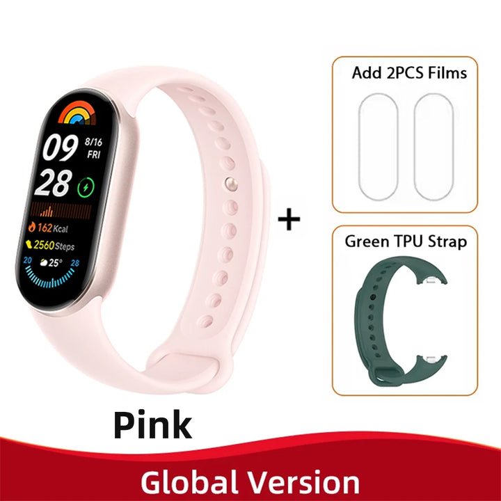 Global Version Xiaomi Smart Band 9 – 1.62" AMOLED Display Fitness Tracker, Blood Oxygen Monitor, 21 Days Battery Life, Mi Wrist Watch
