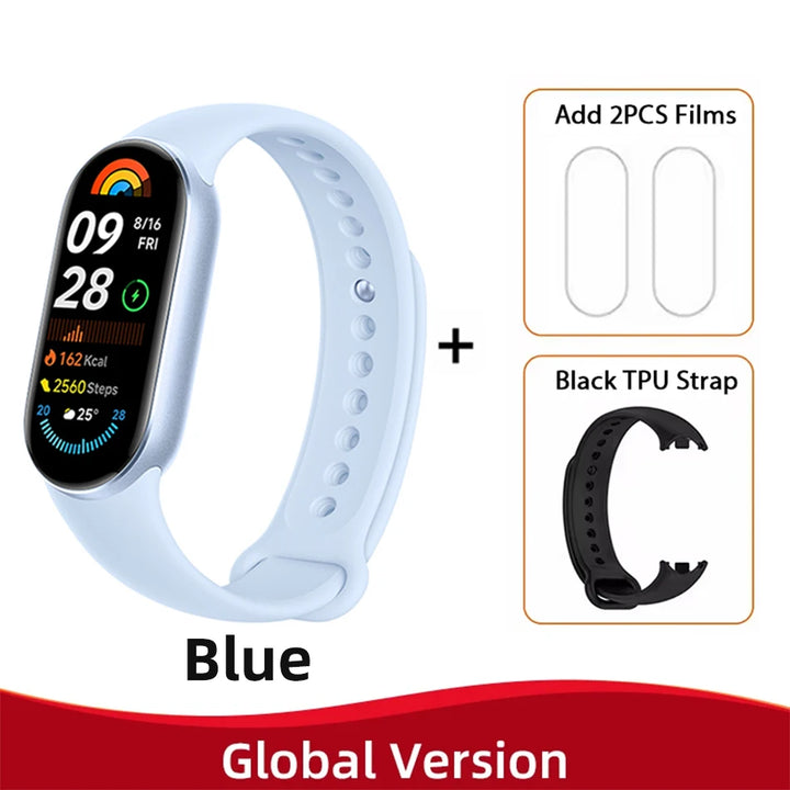 Global Version Xiaomi Smart Band 9 – 1.62" AMOLED Display Fitness Tracker, Blood Oxygen Monitor, 21 Days Battery Life, Mi Wrist Watch