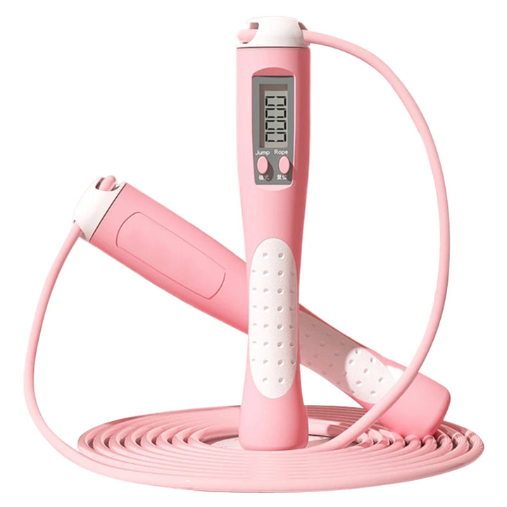 Adjustable Digital Counting Jump Rope – Long Skipping Rope for Gym Fitness & Cardio Training