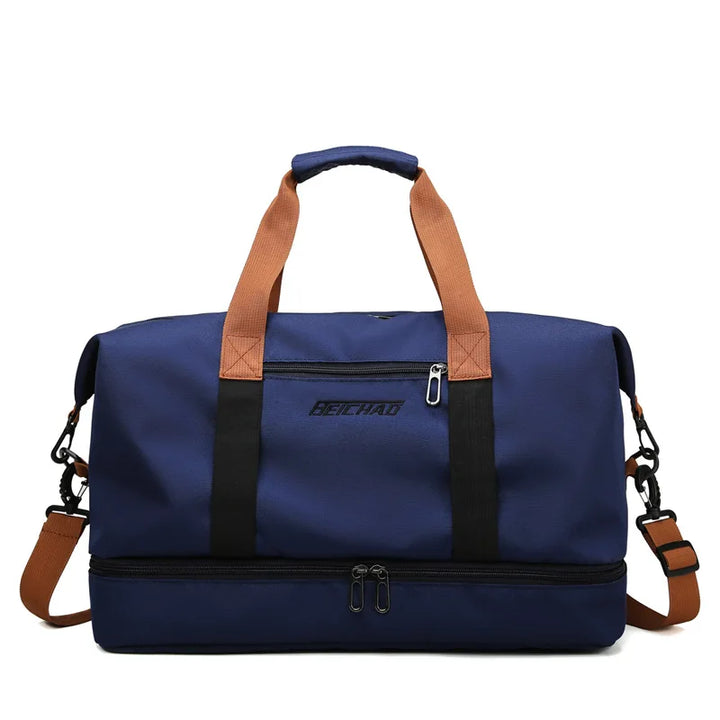Travel Gym Bag – Portable Fitness Shoulder & Crossbody Weekender Duffle Bag for Short-Distance & Carry-On